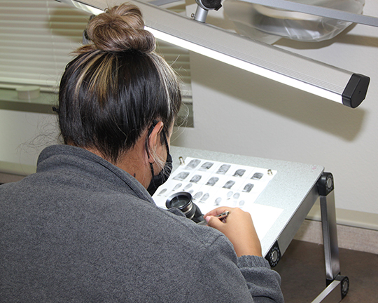 Forensic Lab with person testing